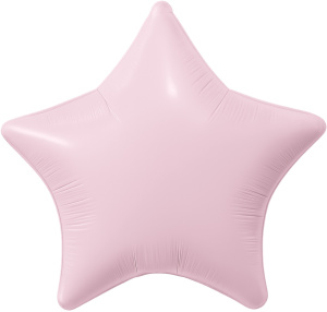 Шар (36''/91 см) Звезда, Зефирный, 1 шт. в уп., 942664