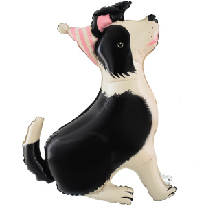 Шар 3D (36''/91 см) Щенок в колпачке, 1 шт. в уп., 26603